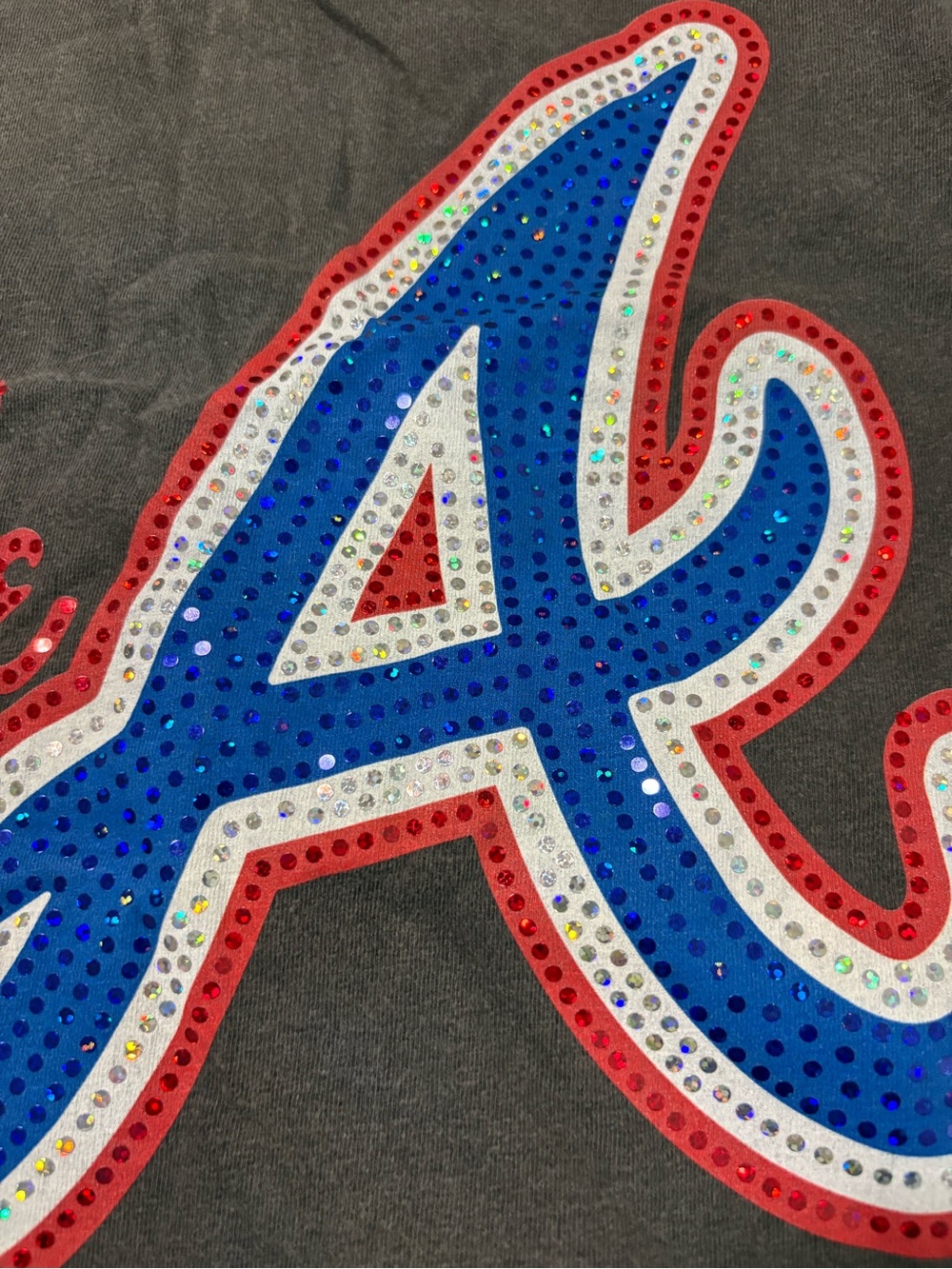 Rhinestone Atlanta Braves Comfort Colors Tank
